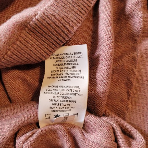 XXL Reitmans Essentials Purple V-Neck Sweater with Rounded Hem - Picture 8 of 8